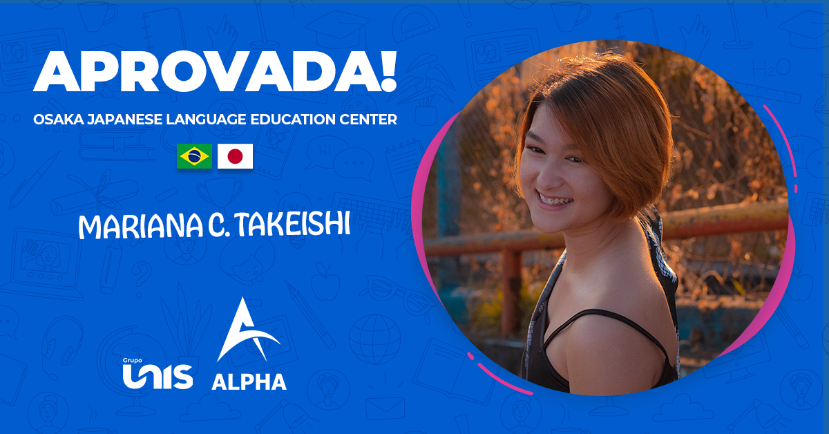 Ex-aluna do Colégio Alpha conquista bolsa de estudos para curso no Japão